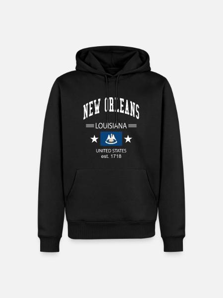 New Orleans - Men’s Premium Organic Hoodie - black