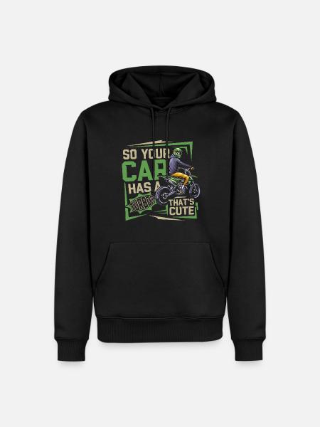 Motorcycle Racing Motorcyclist - Men’s Premium Organic Hoodie - black