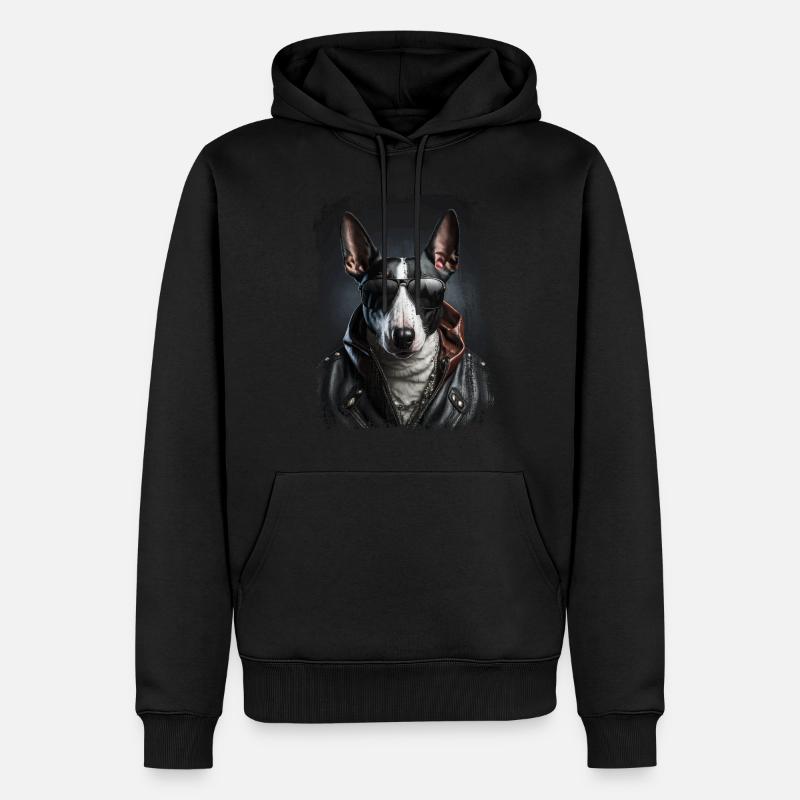 cool Bull Terrier - Sweat à capuche Premium bio Homme - noir