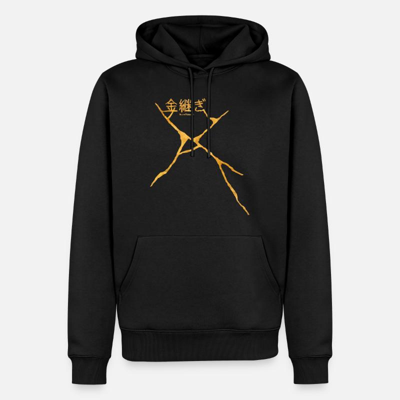 Kintsugi - Männer Premium Bio Hoodie - Schwarz