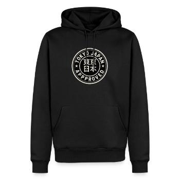 Tokyo Approved - Männer Premium Bio Hoodie - Schwarz - Vorne - Nico (187cm)