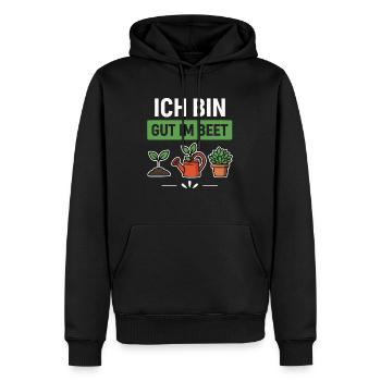 Garten Gärtner Beet Spruch - Männer Premium Bio Hoodie - Schwarz - Vorne - Nico (187cm)
