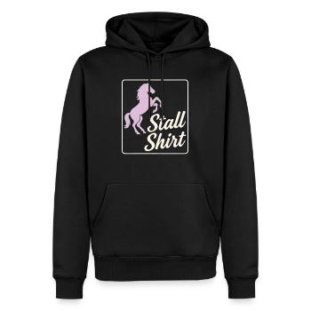 Stable Shirt – Horse Girl Design - Men’s Premium Organic Hoodie - black - Front - Nico (187cm)