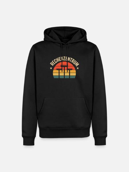 Data Center Retro Gardener Design - Men’s Premium Organic Hoodie - black
