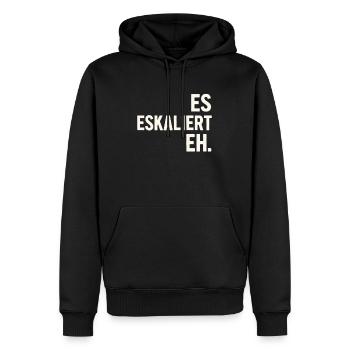 De toute façon, la situation s’intensifie – une chemise à slogan pour chaque occasion - Sweat à capuche Premium bio Homme - noir - Devant - Nico (187cm)