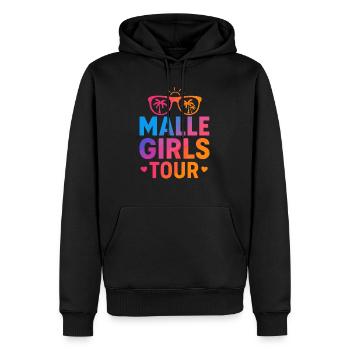 Malle Girls Tour – Partycrew Shirt - Männer Premium Bio Hoodie - Schwarz - Vorne - Nico (187cm)