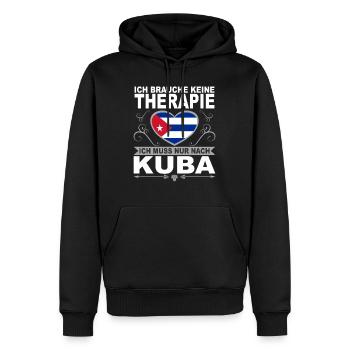 Ich muss nach Kuba Urlaub Karibik Geschenk - Männer Premium Bio Hoodie - Schwarz - Vorne - Nico (187cm)