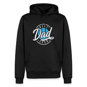 Bester Vater aller Zeiten - Männer Premium Bio Hoodie - Schwarz - Vorne - Nico (187cm)