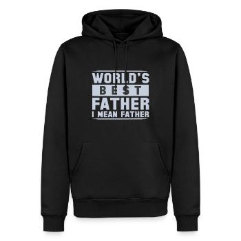 Weltweit bester Farter Mid-Range Dad- Funny Dads - Männer Premium Bio Hoodie - Schwarz - Vorne - Nico (187cm)