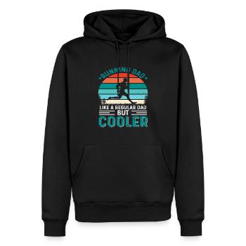 Vater Vater Vater - Männer Premium Bio Hoodie - Schwarz - Vorne - Nico (187cm)