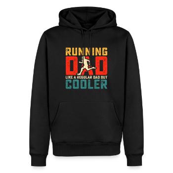 Vater Vater Vater - Männer Premium Bio Hoodie - Schwarz - Vorne - Nico (187cm)