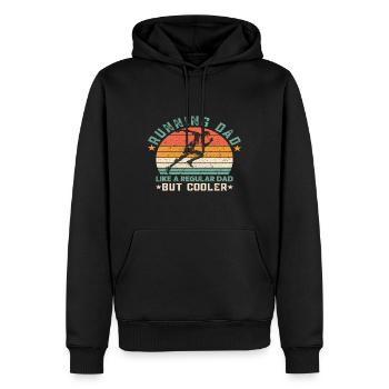 Vater Vater Vater - Männer Premium Bio Hoodie - Schwarz - Vorne - Nico (187cm)