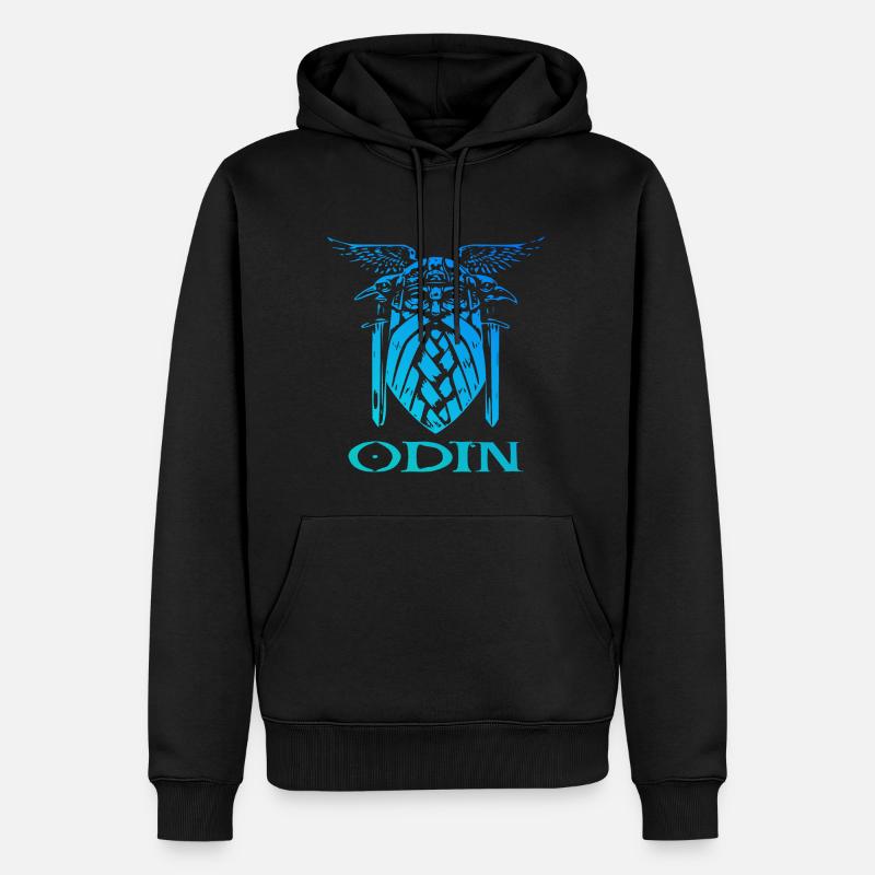 Odin Viking Valhalla - Sweat à capuche Premium bio Homme - noir