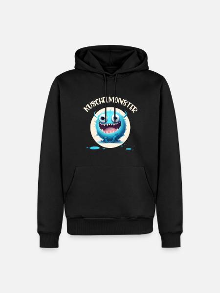 CUDDLY MONSTER - Men’s Premium Organic Hoodie - black