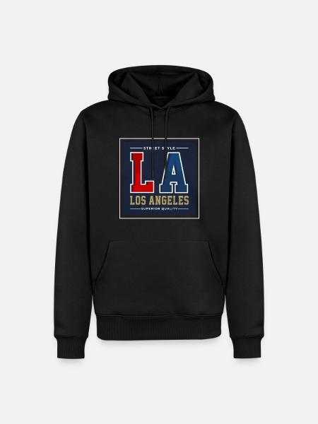 Los Angeles - Men’s Premium Organic Hoodie - black