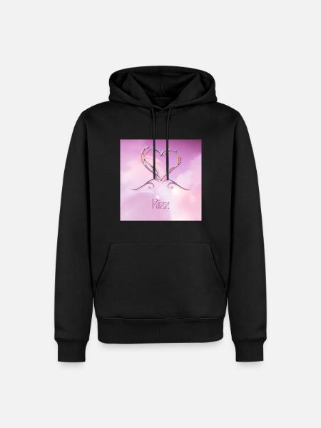 Rizz Y2k Pastel Purple - Männer Premium Bio Hoodie - Schwarz