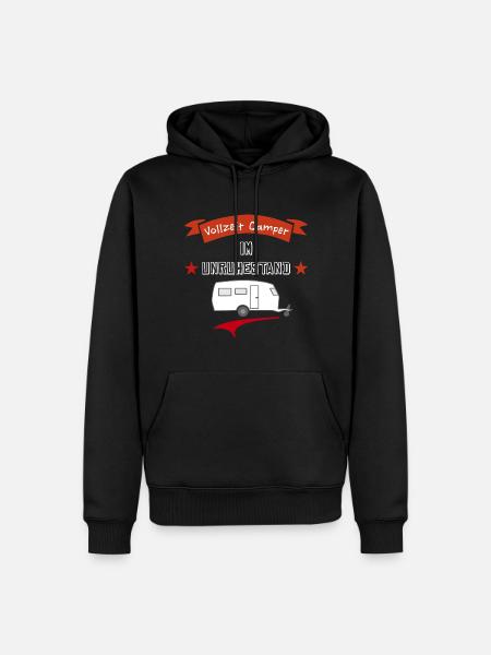 vollzeit camper im unruhestand - Männer Premium Bio Hoodie - Schwarz