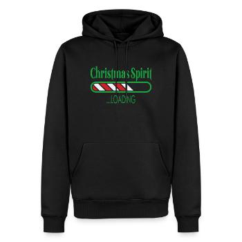 Christmas Spirit ... Loading - Men’s Premium Organic Hoodie - black - Front - Nico (187cm)