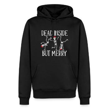 Christmas Dancing Skeleton Santa Dead - Männer Premium Bio Hoodie - Schwarz - Vorne - Nico (187cm)