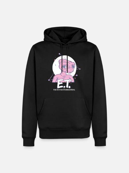 E.T. L'Extra-Terrestre Lune - Sweat à capuche Premium bio Homme - noir
