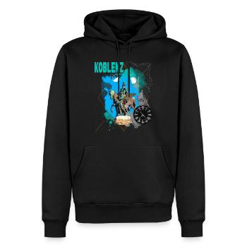 Koblenz Deutschland Stadt Skyline Vintage Retro - Männer Premium Bio Hoodie - Schwarz - Vorne - Nico (187cm)