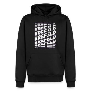 Krefeld Allemagne City Font Skyline Accueil - Sweat à capuche Premium bio Homme - noir - Devant - Nico (187cm)