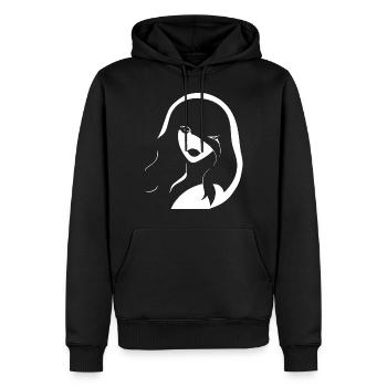 Batcave Girl Dark Fairytale Goth Occult Women Got - Sweat à capuche Premium bio Homme - noir - Devant - Nico (187cm)