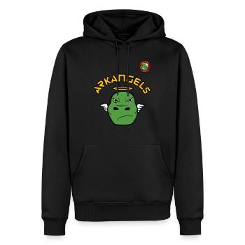 ArkAngels Angry | Ark Survival Ascended - Men’s Premium Organic Hoodie - black - Front - Nico (187cm)