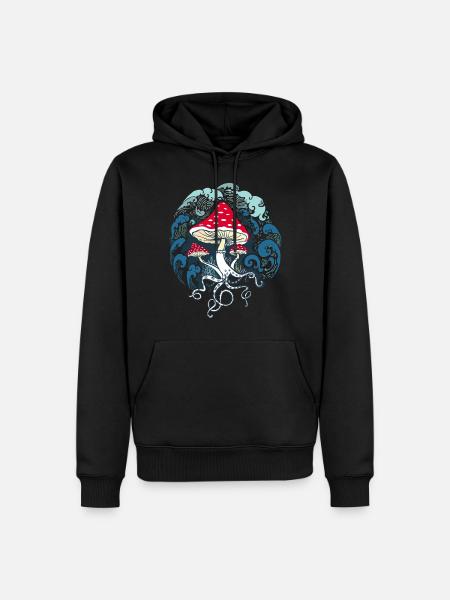 Toadstool toadstools - Men’s Premium Organic Hoodie - black