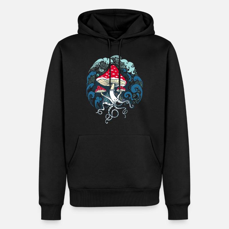 Champignon champignon - Sweat à capuche Premium bio Homme - noir