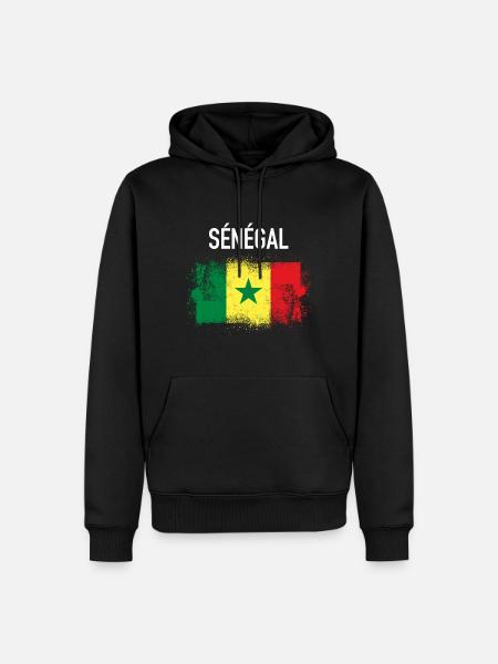 Senegal - Men’s Premium Organic Hoodie - black