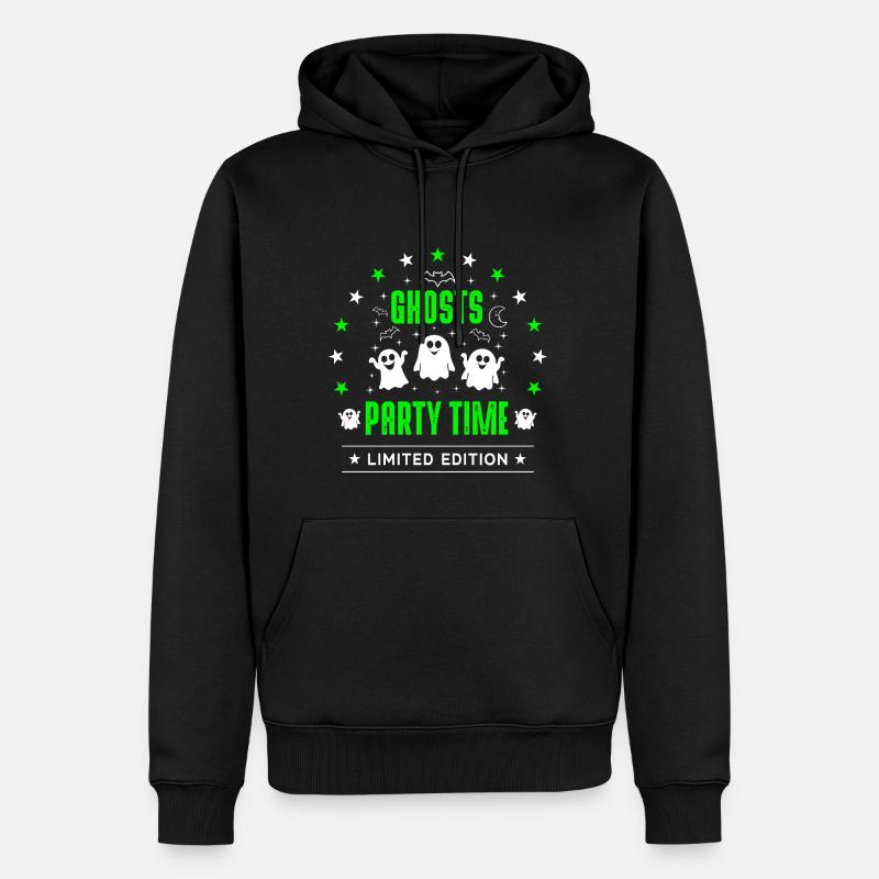 Ghosts - Männer Premium Bio Hoodie - Schwarz