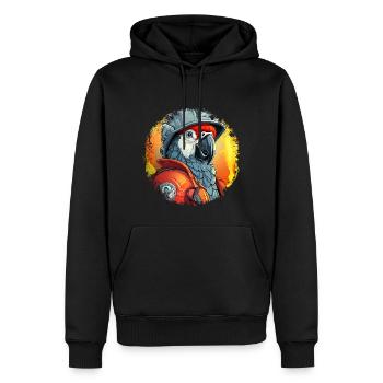 Parrots Fire Brigade - Men’s Premium Organic Hoodie - black - Front - Nico (187cm)