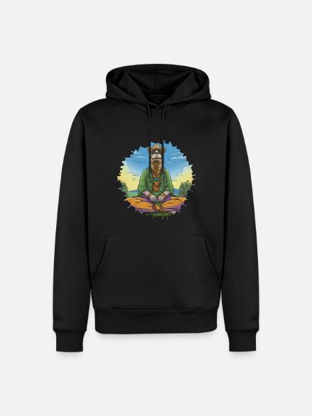 Camel Yoga - Men’s Premium Organic Hoodie - black
