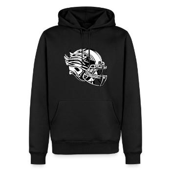 Football Helmet American Football Equipment Gear - Men’s Premium Organic Hoodie - black - Front - Nico (187cm)