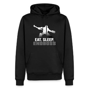 Feldhockey-Torwart HockeyGoalie Hockeysport Hockey - Männer Premium Bio Hoodie - Schwarz - Vorne - Nico (187cm)