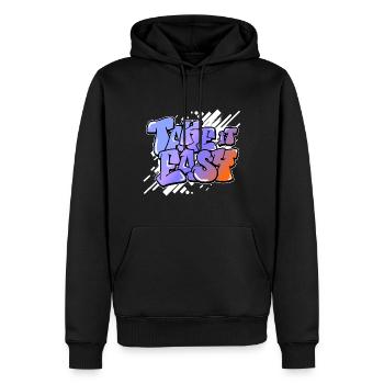 Take it Easy englische Sprüche Motivieren Graffiti - Männer Premium Bio Hoodie - Schwarz - Vorne - Nico (187cm)