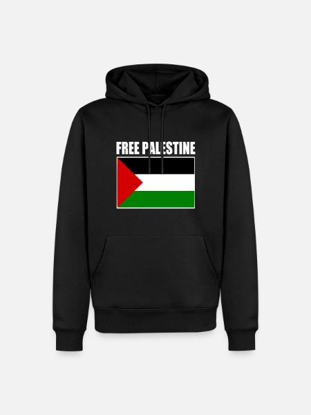 Free palestine - Men’s Premium Organic Hoodie - black