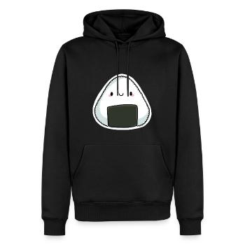 Chibi Onigiri - Männer Premium Bio Hoodie - Schwarz - Vorne - Nico (187cm)