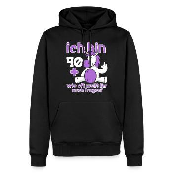 41. Geburtstag 41 Jahre Alt - Männer Premium Bio Hoodie - Schwarz - Vorne - Nico (187cm)