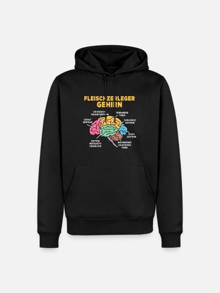Fleischzerleger - Männer Premium Bio Hoodie - Schwarz