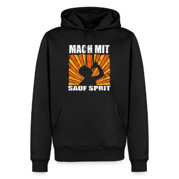 Mallorca Sauf Sprit Bier Spruch Festival Party - Männer Premium Bio Hoodie - Schwarz - Vorne - Nico (187cm)