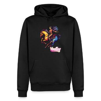 Vaulting Voltigieren Pferd Akrobatik Reiten - Männer Premium Bio Hoodie - Schwarz - Vorne - Nico (187cm)