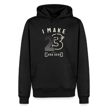I Make 23 Birthday 23 Years Old - Men’s Premium Organic Hoodie - black - Front - Nico (187cm)