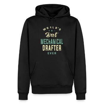 Mechanical Drafter Job Profession Birthday Worker - Men’s Premium Organic Hoodie - black - Front - Nico (187cm)