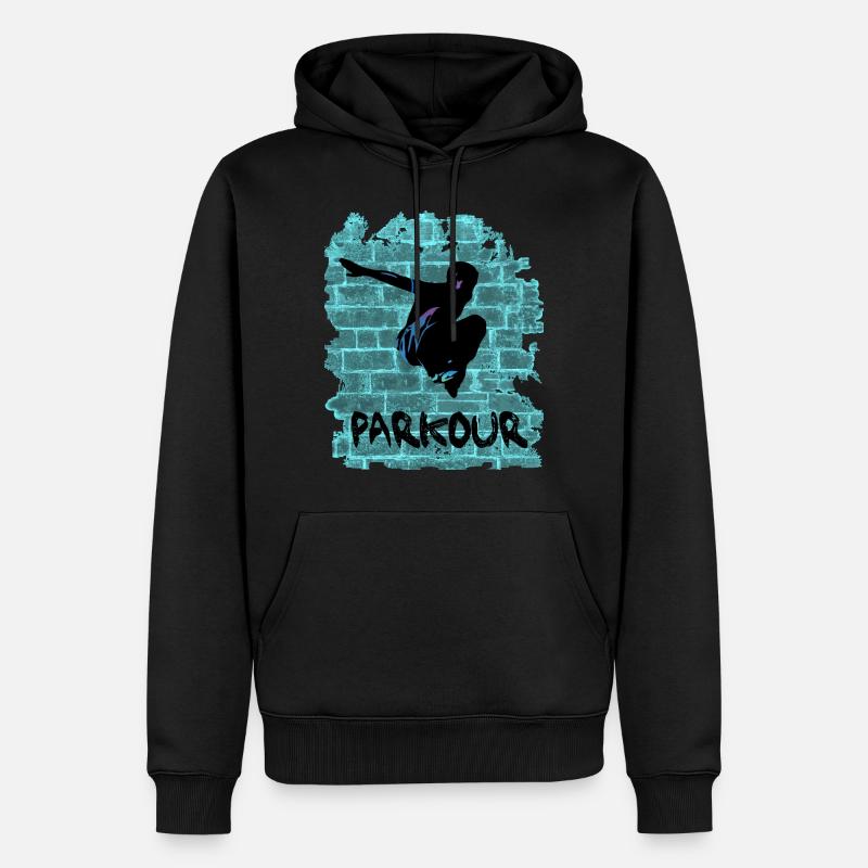 Parkour - Sweat à capuche Premium bio Homme - noir