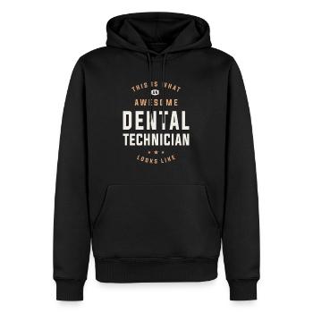 Awesome Dental Technician - Proud Smile Maker - Men’s Premium Organic Hoodie - black - Front - Nico (187cm)