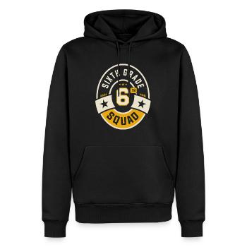 Sixth 6th Grade Squad Team Back To School - Men’s Premium Organic Hoodie - black - Front - Nico (187cm)