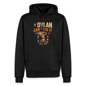 If Dylan Can't Fix It We're All Screwed - Funny - Men’s Premium Organic Hoodie - black - Front - Nico (187cm)