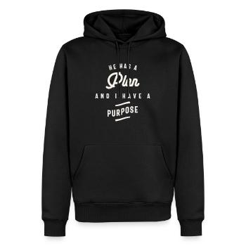 Göttlicher Plan Sinnvolles Leben Christliches Zitat - Männer Premium Bio Hoodie - Schwarz - Vorne - Nico (187cm)